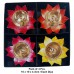 Lotus Shape Brass Akhand Jyot / Mahalaxmi Poojan Diya-Set Of 4pcs.